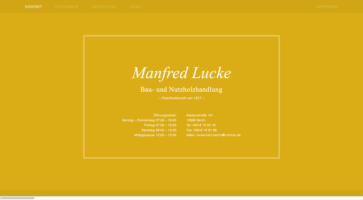 Manfred Lucke - Holzhandlung Title